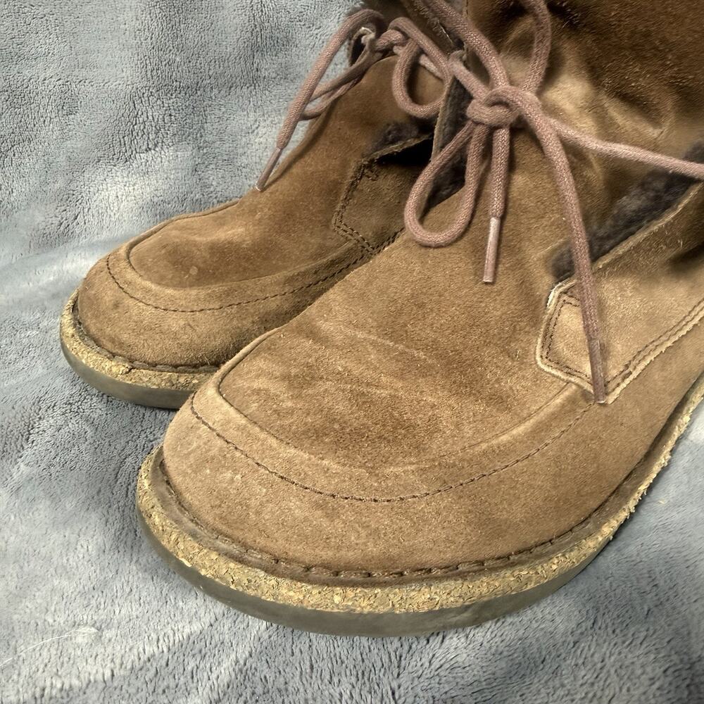 Birkenstock Shearling Suede Ankle Boots EU 37 Women's 6/6.5 Cozy Casual Comfort - Picture 8 of 11
